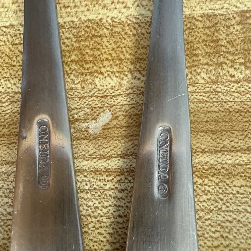 Oneida Stainless Steel Serving Set-Slotted Spoon & Meat Fork-Set.